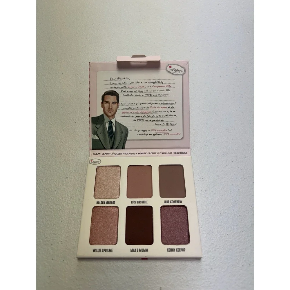 The Balm Cosmetics-  Male Order - Eyeshadow Palette - 6 Shades - New In Box